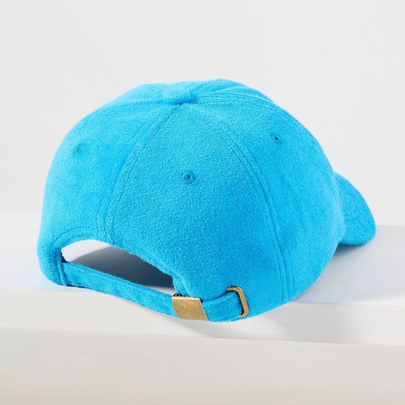 ANTHROPOLOGIE Summer Sports Baseball Cap - Teal Surf Club (NWT - $38 RETAIL) - Picture 2 of 3